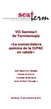 VII Seminari de Terminologia SCATERM